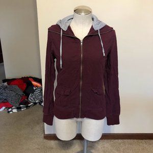 Maroon Zip Up Hoodie